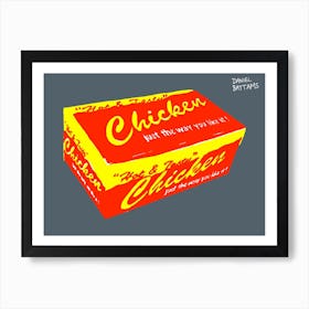 London Chicken Box On Tarmac Art Print