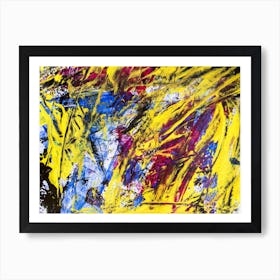 Hand Painted Abstract Painting 1 Art Print