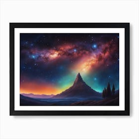 Galaxy Painting Art Print