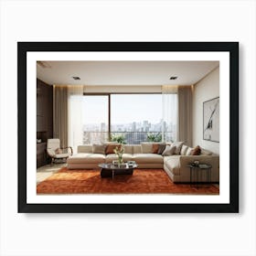 Modern Living Room 15 Art Print