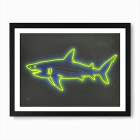 Neon Port Jackson Shark 1 Art Print