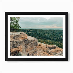 View From The Top Of A Cliff Art Print