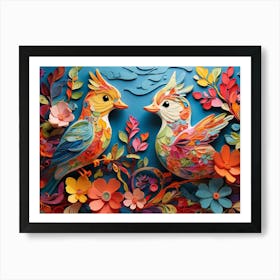 Default A Vividly Intricate Design Of Whimsical Birds And Deli 0 (1) Art Print