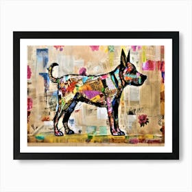 Happy Tail - Canine Dog Art Art Print