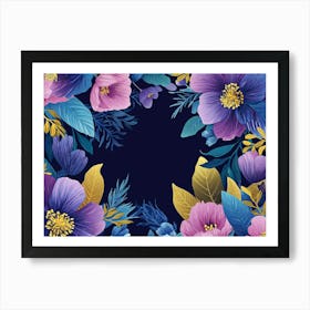 Floral Frame Art Print