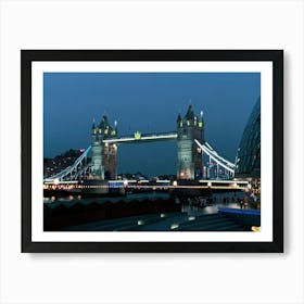 Tower Bridge At Night Art Print