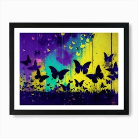 Butterflies In The Sky 46 Art Print