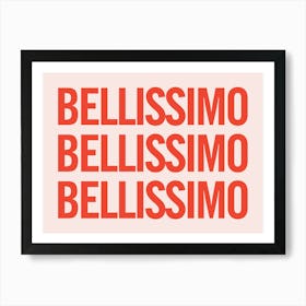 Bellissimo Red - Pink And Red Art Print