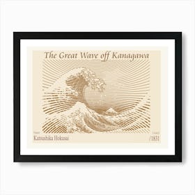 The Great Wave Off Kanagawa – Katsushika Hokusai (1831) Art Print