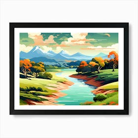 Landscape Painting 17 Art Print