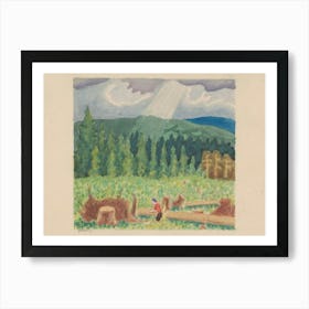 Logging Site, Mikuláš Galanda Art Print