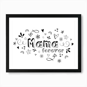 Mama Forever Symbols of Love Art Print