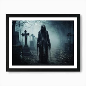 Ancient Health Frightened Daemon Human Rip Costume Scarey Afraid Invisible Evil Spook Ma (37) Art Print