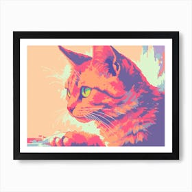 Cat Painting 1 Art Print