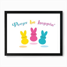 Easter Peeps Bunnies Art Print