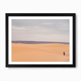 Walking Through The Dunes Of The Sahara Art Print