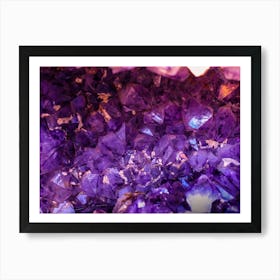 Purple crystals Poster