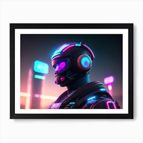 Futuristic Man9999999 Art Print