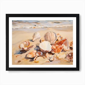 Shells On The Beach 1 Art Print