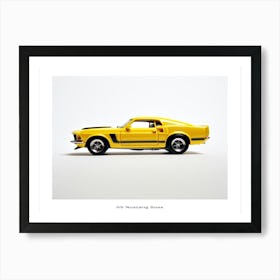 Toy Car 69 Mustang Boss 302 Yellow 2 Poster Art Print