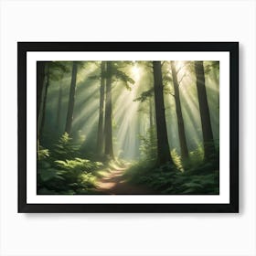 Path In The Forest 1 Art Print