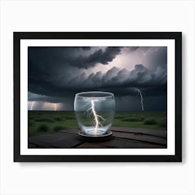 Lightning In A Glass Art Print