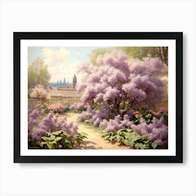 Lilac Blossoms In Spring 1889 Art Print