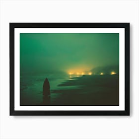 Alone at the Beach | The Art of Solitude Art Print