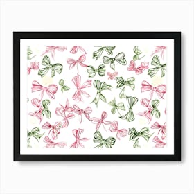 Bows Two Tone Art Print