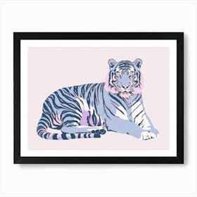 Relaxing Tiger 1 Art Print