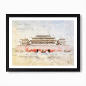 Forbidden City, Beijing Art Print