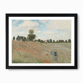 The Poppy Field Near Argenteuil (1873), Claude Monet Art Print