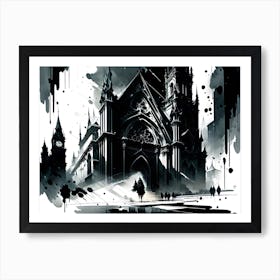 Spooky Cathedral Art Print