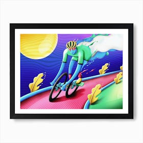 La Passion Du Velo Art Print