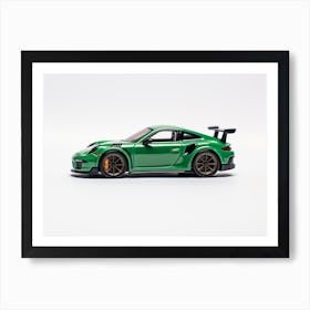 Toy Car Porsche 911 Gt3 Rs Green Art Print