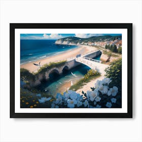 Mediterranean Seascape Painting #2 Art Print