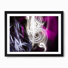 Chaos Abstract Light Painting Art Print