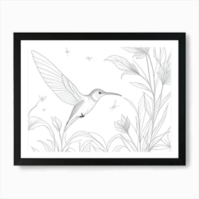 Hummingbird Art Print