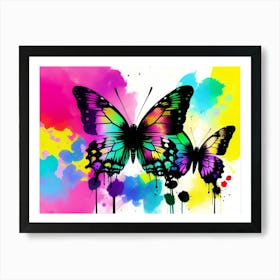 Colorful Butterflies 143 Art Print