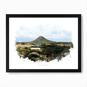 Hooiberg, Aruba, Caribbean Art Print