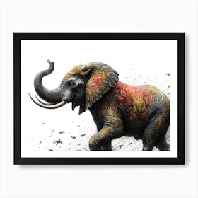 Animal Creative Portrai Illustrationt 21 Art Print