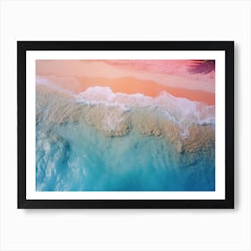 Aerial View Of A Tropical Beach 2 Art Print