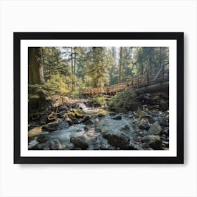 Bridge Over Creek Art Print