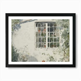 Window In The Garden Art Print