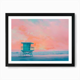 Lifeguard Tower 5 Art Print