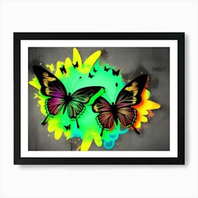 Butterfly Painting 128 Art Print