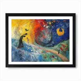 Contemporary Artwork Inspired By Marc Chagall 4 Art Print