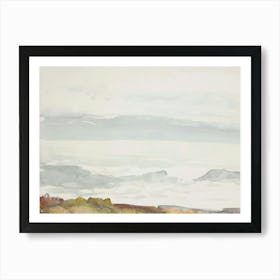 Soft Muted Seascape Art Print