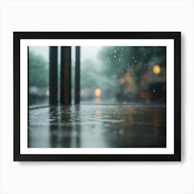 Rain Stock Videos & Royalty-Free Footage 3 Art Print