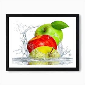 Three Fresh Apples Art Print